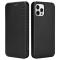  iPhone 13 Pro - Kolfiber Textur Flip Fodral - Svart