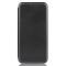  iPhone 13 Pro - Kolfiber Textur Flip Fodral - Svart