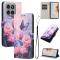 Motorola Edge 60 Pro Fodral Med Tryck Rosa Blommor