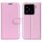  Xiaomi 15 Fodral Litchi Läder Ljus Rosa