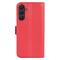  Samsung Galaxy A16 / A26 5G Fodral Litchi Läder Textur Röd