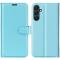  Samsung Galaxy A16 / A26 5G Fodral Litchi Läder Textur Blå