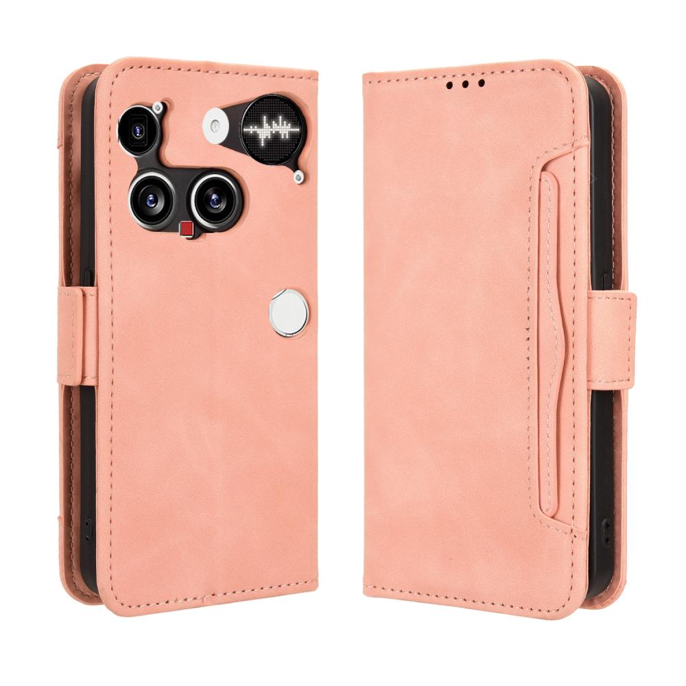  Nothing Phone 3 Fodral Med Avtagbart Kortfack Rosa