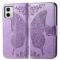  Motorola Moto G73 5G Fodral Butterfly Lila