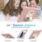  Galaxy Tab A8 Skal Hybrid Shockproof Kickstand Rosa
