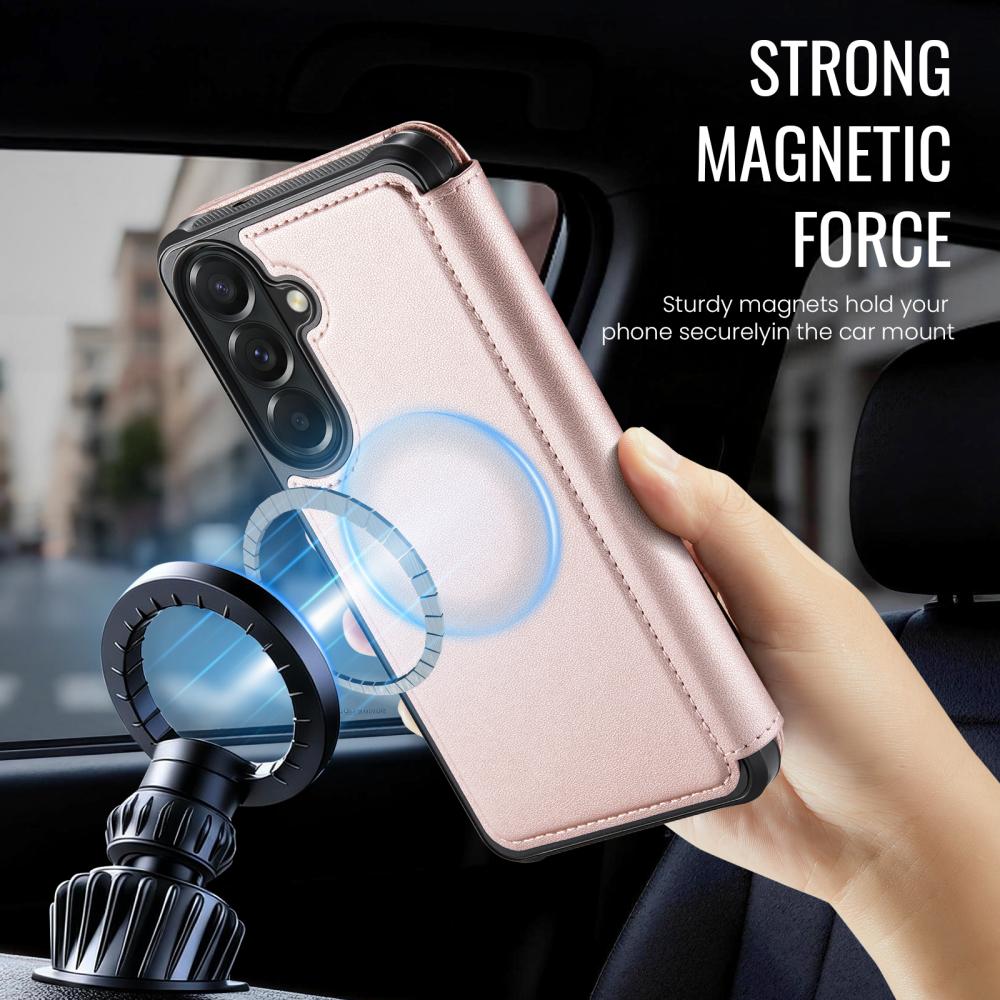CASEME CASEME Samsung Galaxy A17/A16/A26 Skal RFID Plånbok Roséguld