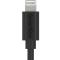 Smartline Smartline 3m Lightning MFi Laddningskabel Svart