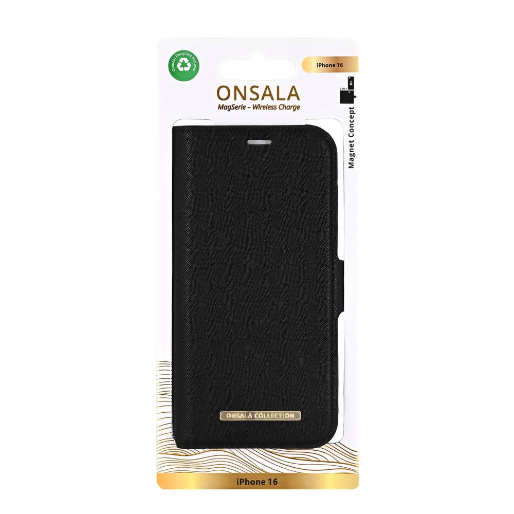 Onsala Onsala iPhone 16 Fodral MagSafe 2 Kortfack Svart