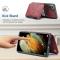 CASEME Samsung Galaxy S21 Plus - CASEME Skal med Plånboksfunktion - Röd
