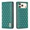 BINFEN BINFEN iPhone 17 Pro Fodral Flip Diamond Läder Grön