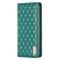 BINFEN BINFEN iPhone 17 Pro Fodral Flip Diamond Läder Grön