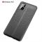  Samsung Galaxy A51 - Litchi Textur Skal - Svart