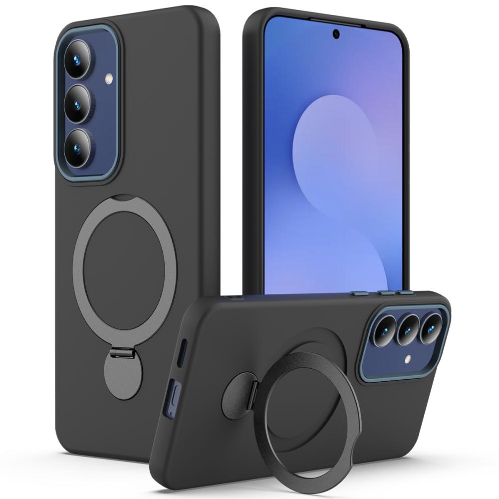  Samsung Galaxy A37 5G Skal MagSafe Kickstand Hybrid Svart