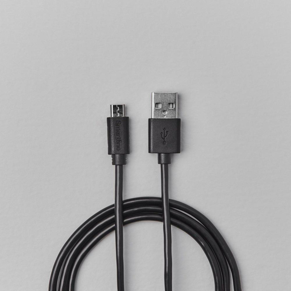 Smartline Smartline 3m Lightning MFi Laddningskabel Svart