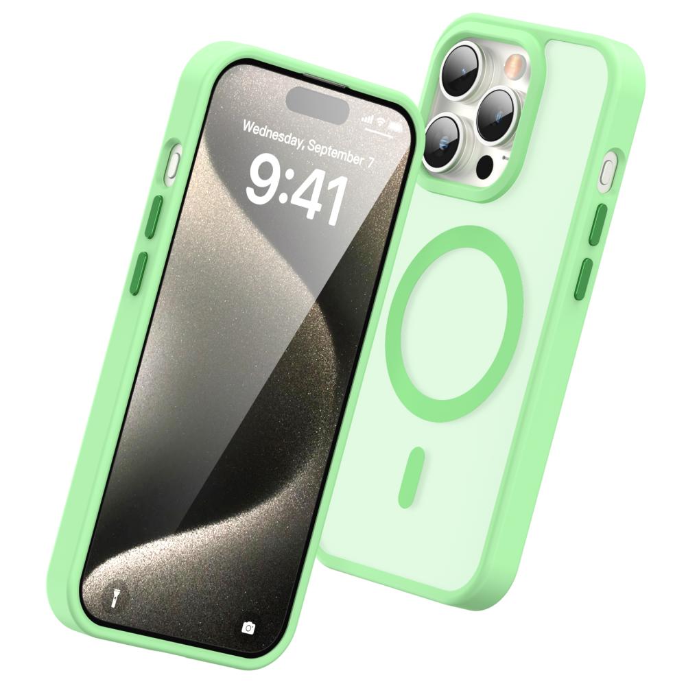 ColorPop ColorPop iPhone 15 Pro Max Skal CH MagSafe Matt Ljus Grön