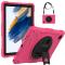  Galaxy Tab A8 Skal Hybrid Shockproof Kickstand Rosa
