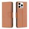  iPhone 15 Pro Fodral Shark Litchi Läder Brun