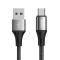 JOYROOM Joyroom 1.5m 3A MicroUSB Snabbladdning Nylon Kabel - Svart
