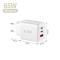 Tech-Protect Tech-Protect 65W Väggladdare PD QC3.0 USB-C / USB-A Vit