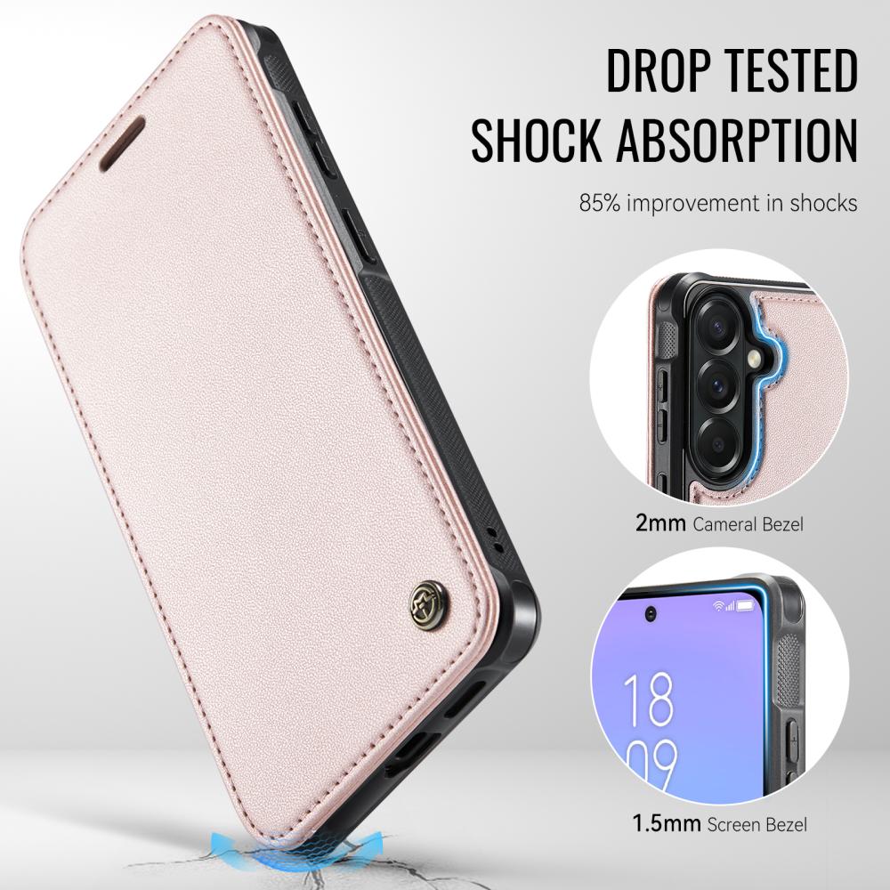 CASEME CASEME Samsung Galaxy A17/A16/A26 Skal RFID Plånbok Roséguld