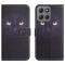  Motorola Moto G86 Power/G86 5G Fodral Läder Katt Ögon
