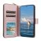  Samsung Galaxy S25 Fodral Rhombus Läder Roséguld
