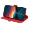  TCL 403 (2023) Fodral Slim Läder Röd