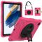  Galaxy Tab A8 Skal Hybrid Shockproof Kickstand Rosa