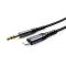 JOYROOM Joyroom 1m Lightning till 3.5 mm AUX Ljudkabel Nylon - Svart