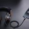 JOYROOM Joyroom 1m USB-C - 3.5 mm AUX Ljudkabel Nylon - Svart