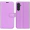  Samsung Galaxy A16 / A26 5G Fodral Litchi Läder Textur Lila