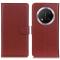 Honor Magic7 Lite Fodral Litchi Läder Brun