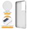  Samsung Galaxy A37 5G Skal MagSafe Kickstand Hybrid Vit