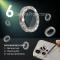 NORTHJO NORTHJO iPhone 15 Pro/Pro Max/14 Pro/Pro Max Linssskydd 2-PACK Glitter Champagne