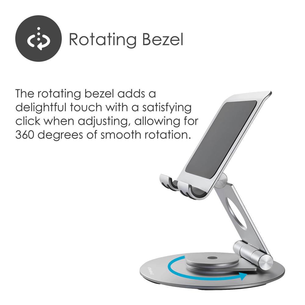 DESIRE2 DESIRE2 Dual Pivot 360 Stativ För Tablet/Telefon Silver