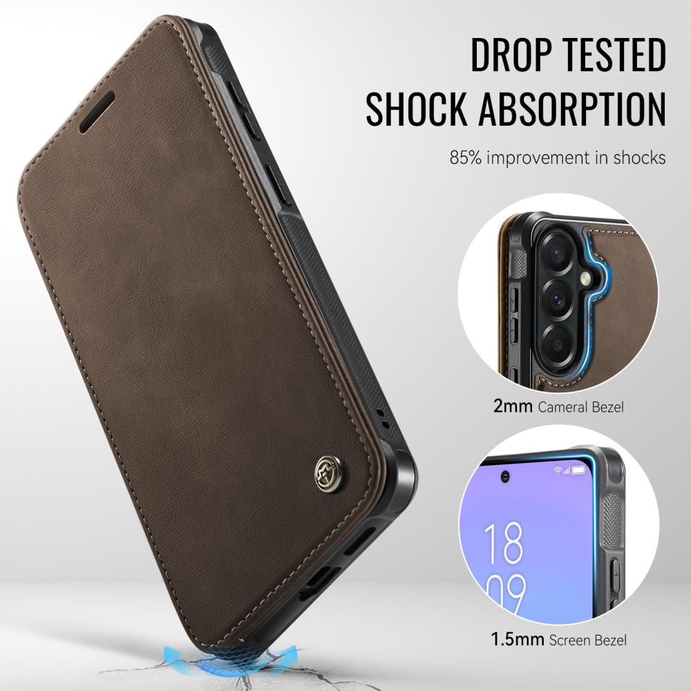CASEME CASEME Samsung Galaxy A17/A16/A26 Skal RFID Plånbok Brun