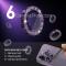 NORTHJO NORTHJO iPhone 15 Pro/Pro Max/14 Pro/Pro Max Linssskydd 2-PACK Glitter Lila