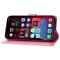 iPhone 15 Plus Fodral Med Blommigt Tryck Rosa