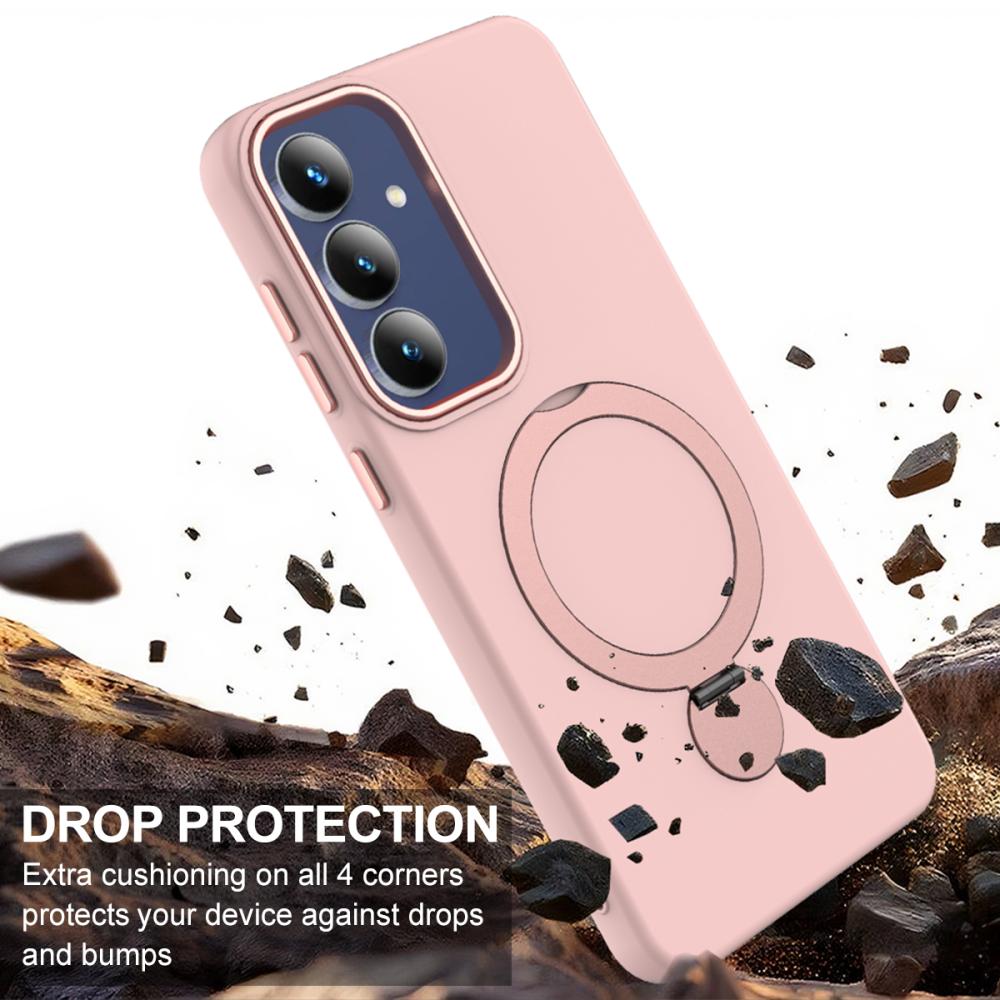  Samsung Galaxy A37 5G Skal MagSafe Kickstand Hybrid Rosa