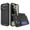  iPhone 15 Skal Hybrid Armor Med Kortfack Svart