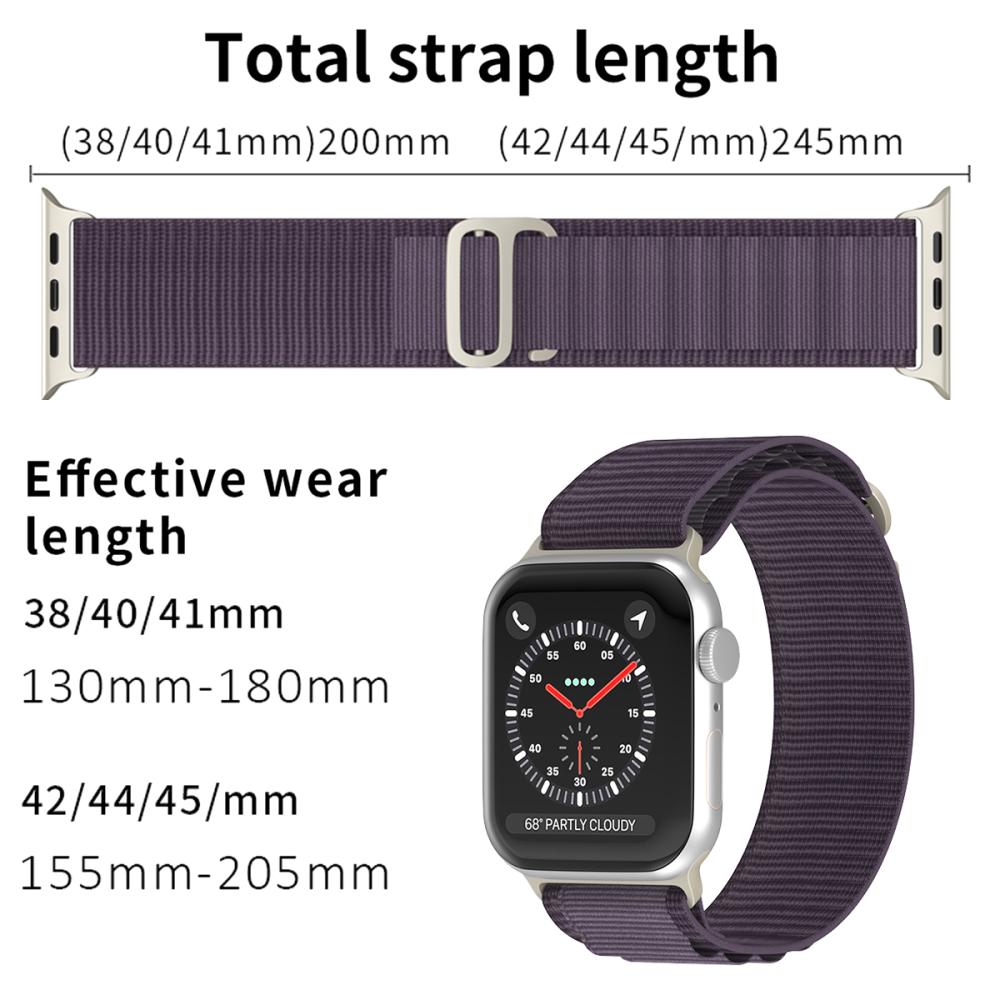ColorPop Apple Watch 38/40/41/42 mm Armband Alpine Pro Loop Deep Purple