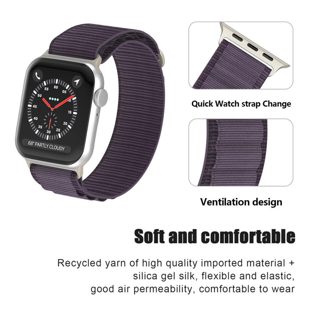 ColorPop Apple Watch 38/40/41/42 mm Armband Alpine Pro Loop Deep Purple
