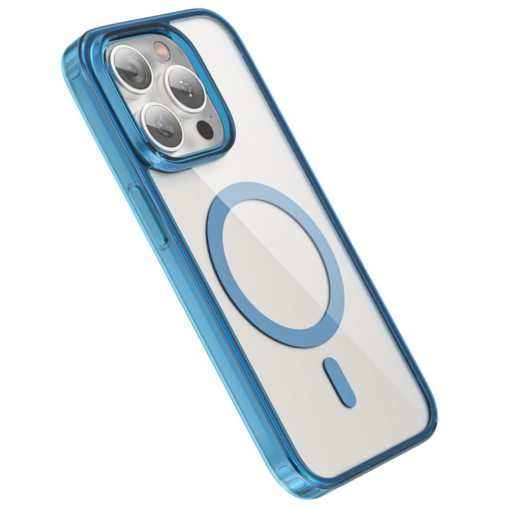 ColorPop ColorPop iPhone 15 Pro Max Skal CH MagSafe Transparent/Mörk Blå