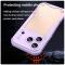  iPhone 18 Pro / 17 Pro Skal Hybrid Frostat Transparent Lila