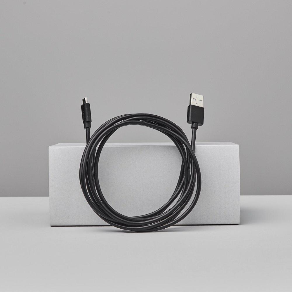 Smartline Smartline 2m Micro USB Laddningskabel Svart