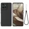  Motorola Edge 50 Skal Liquid Silikon Svart