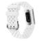  Silikon Armband Ihåligt Fitbit Charge 3 / 4 Vit