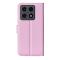  Xiaomi 15T Fodral Litchi Läder Ljus Rosa