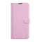  Sony Xperia 5 III Fodral Litchi Läder Ljus Rosa