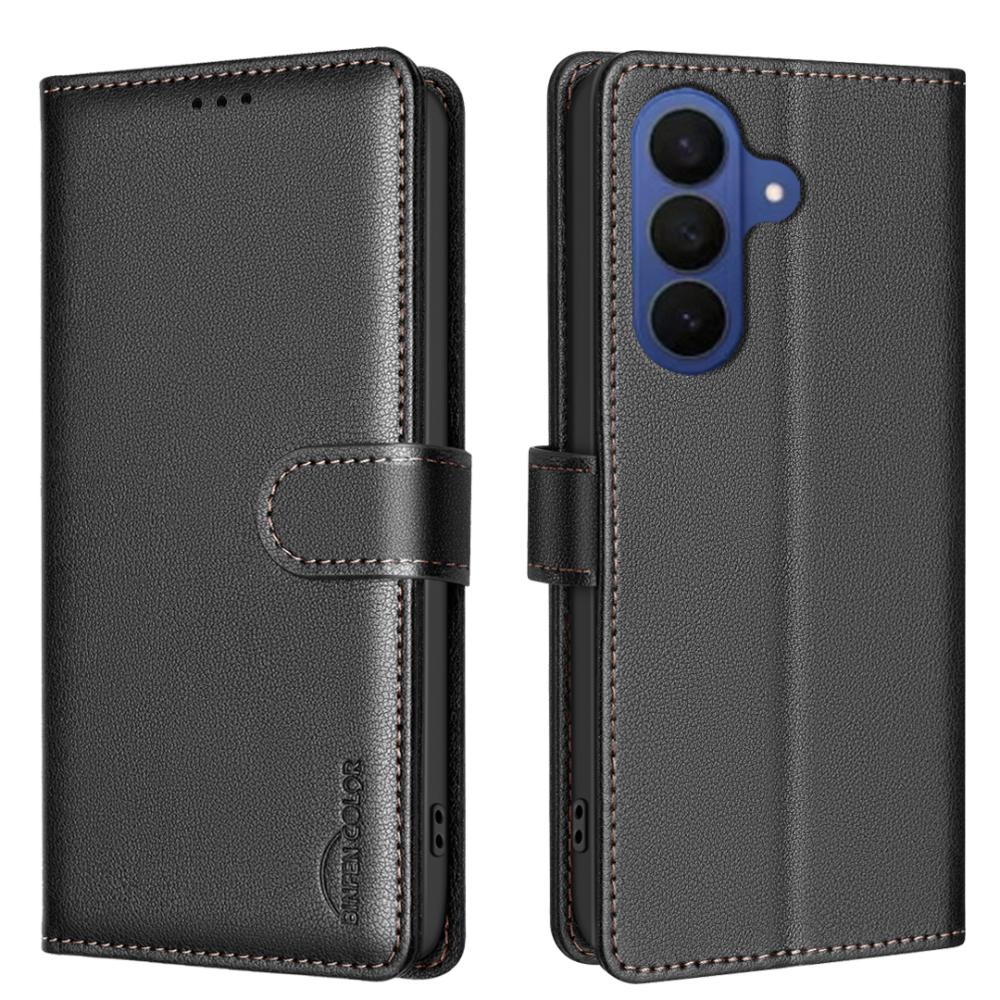 BINFEN BINFEN Samsung Galaxy S26 Fodral RFID Läder Svart